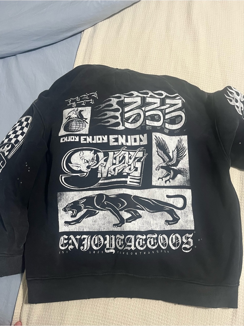 Enjoy Tattoo Race Way Hoodie - Picture 4 of 5